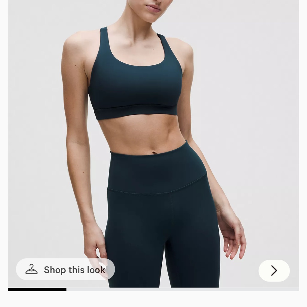 Lululemon Athletica Deep Teal Sports Bra